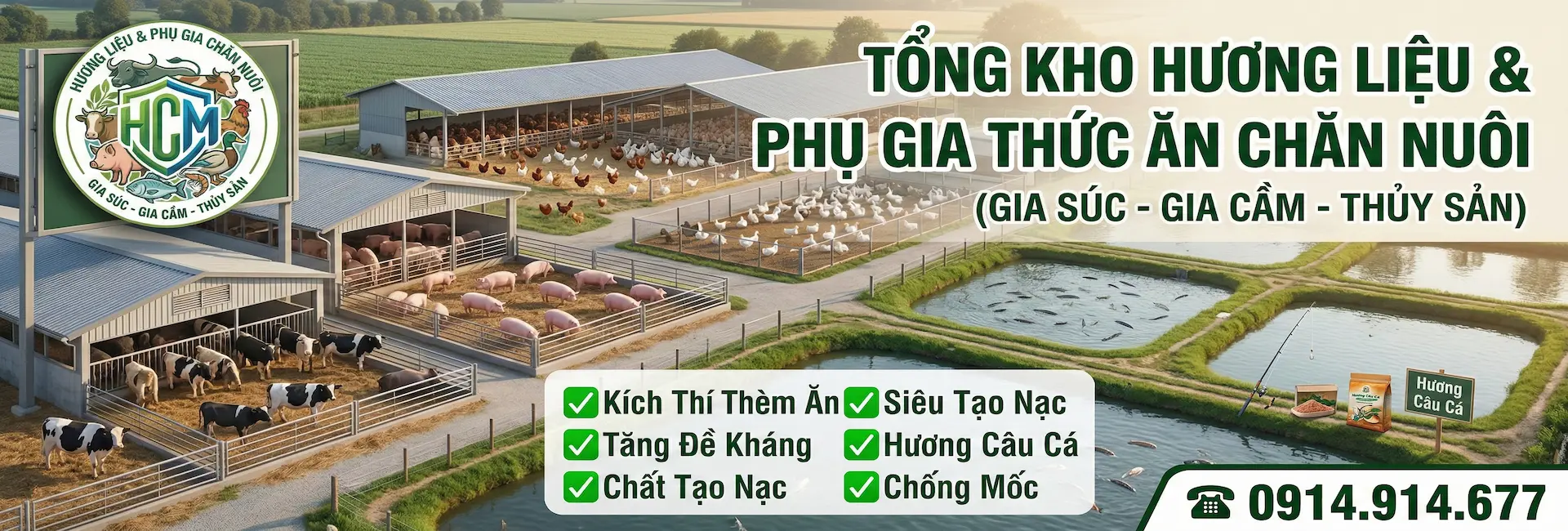 Hương Liệu & Phụ Gia Thức Ăn Chăn Nuôi HCM - Banner 5