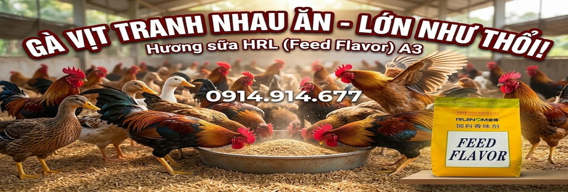 Hương Liệu & Phụ Gia Thức Ăn Chăn Nuôi HCM - Banner 3