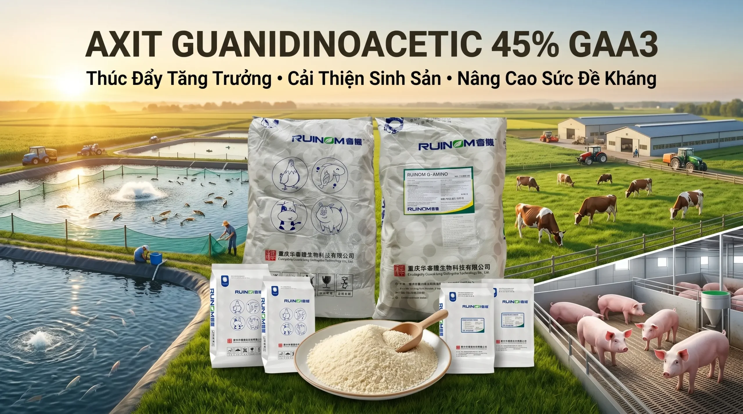 Chất Tạo Nạc Axit Guanidinoacetic 45% ( GAA )