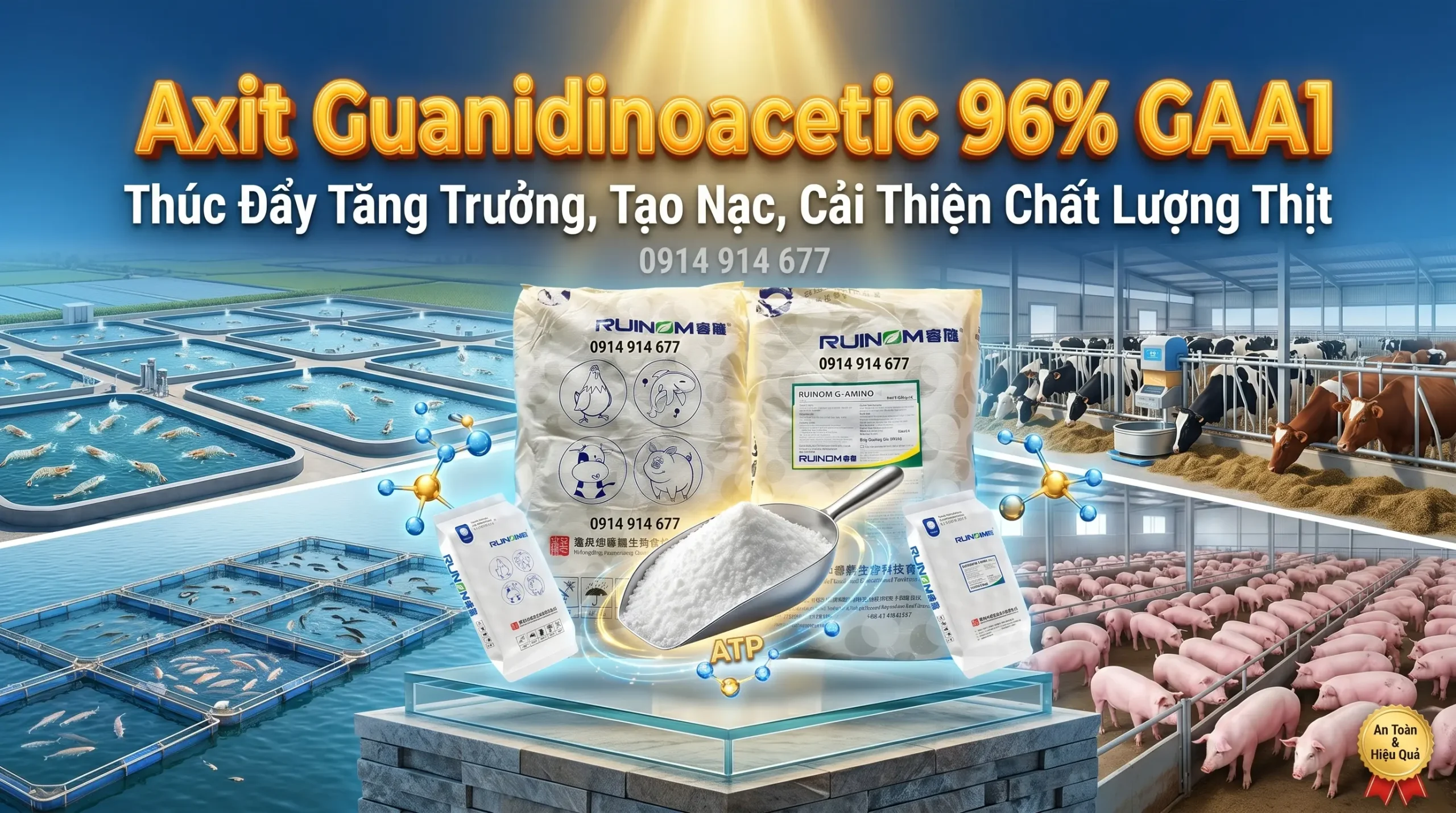 Chất Tạo Nạc Axit Guanidinoacetic 96% ( GAA )
