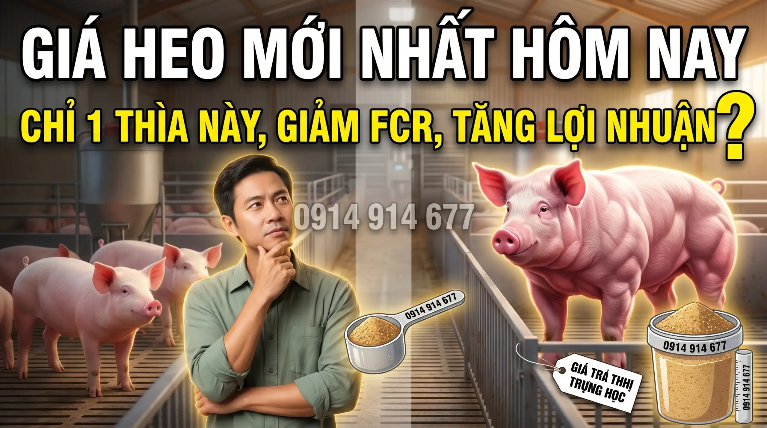 ứt Phá: Giá Heo Hơi Miền Nam Hôm Nay