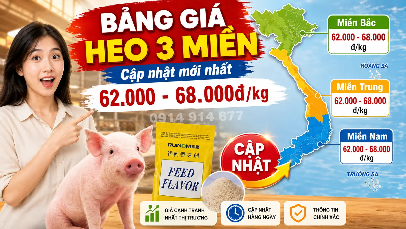 Giá Heo Hơi Hôm Nay 10/6/2026: Miền Nam Tiếp Đà Giảm, Miền Bắc Ra Sao?