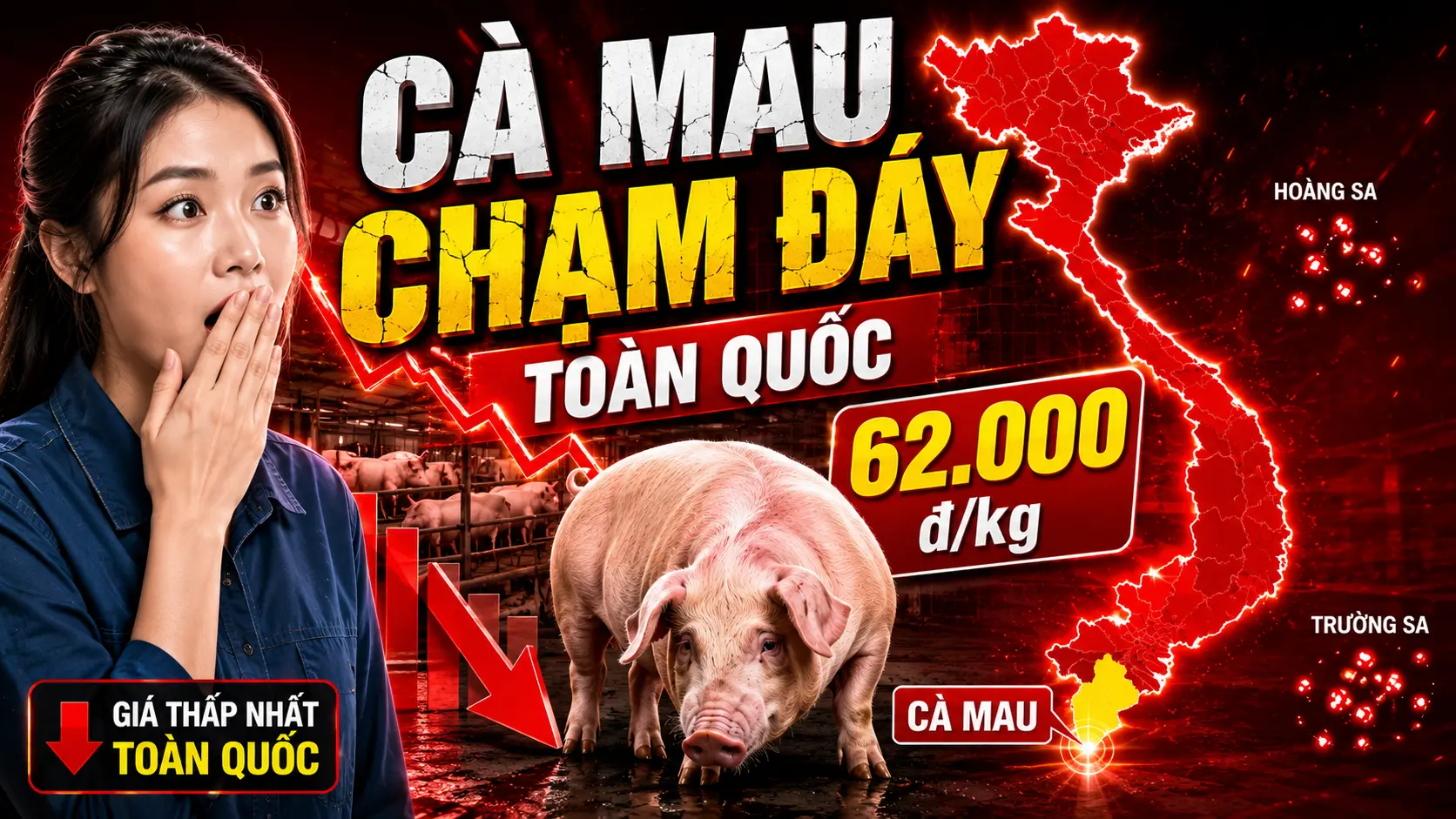 Giá Heo Hơi Hôm Nay 19/6/2026 tại Miền Nam
