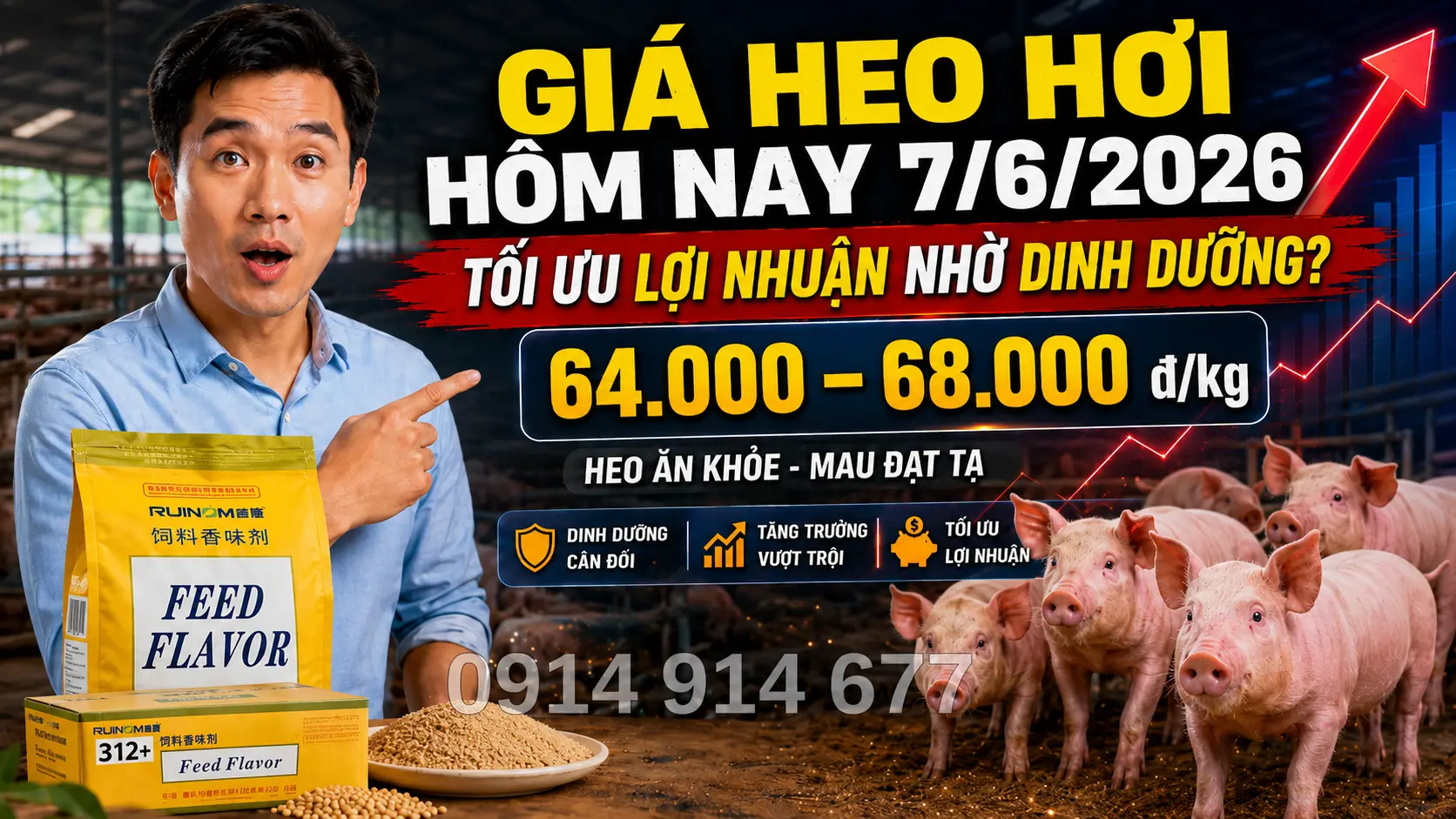 Tối Ưu Lợi Nhuận Bằng Dinh Dưỡng: Giải Pháp Từ Hương Liệu & Phụ Gia Thức Ăn Chăn Nuôi HCM