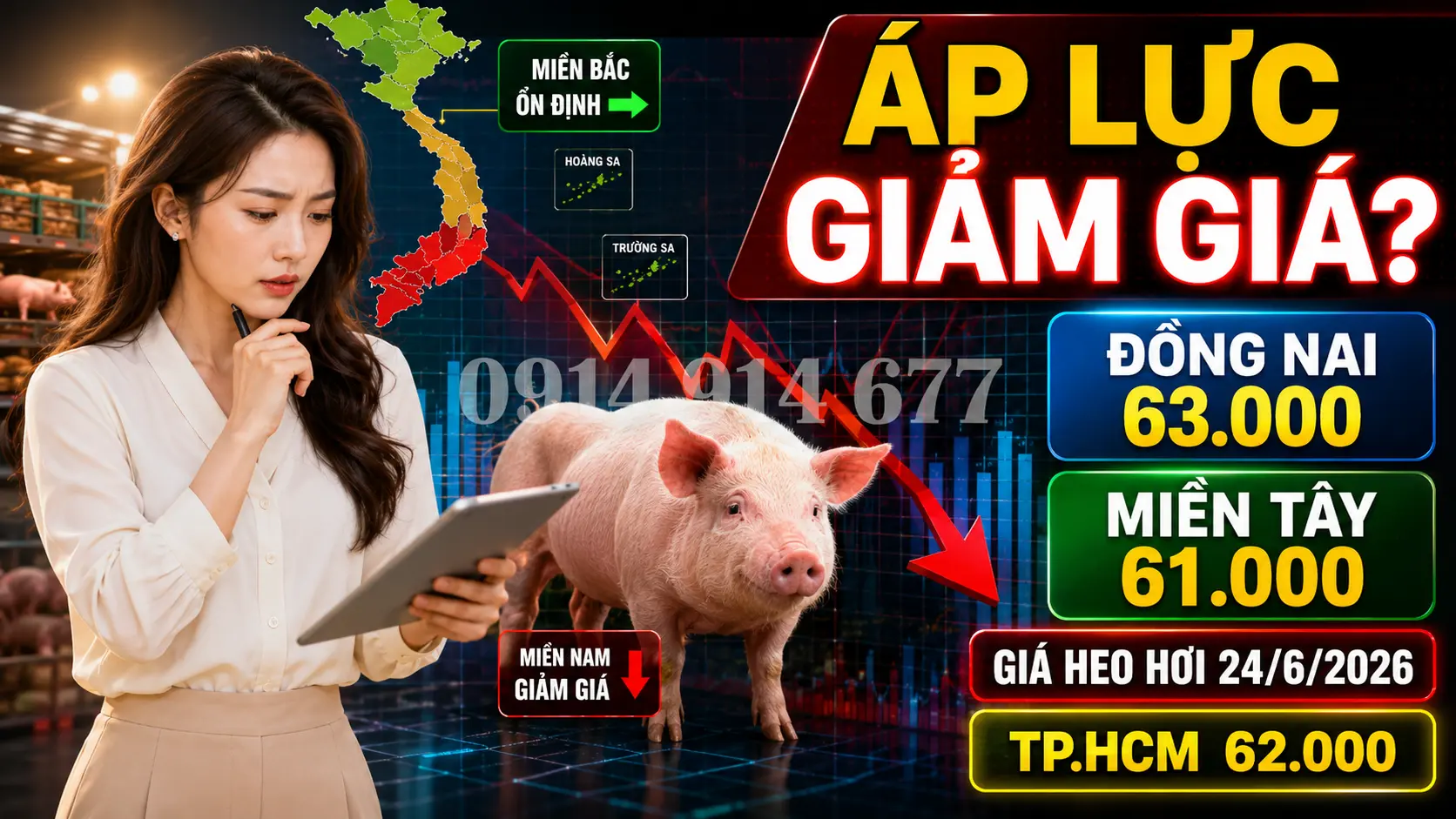Phân tích xu hướng và nguyên nhân biến động thị trường Giá Heo Hơi Hôm Nay 24/6/2026
