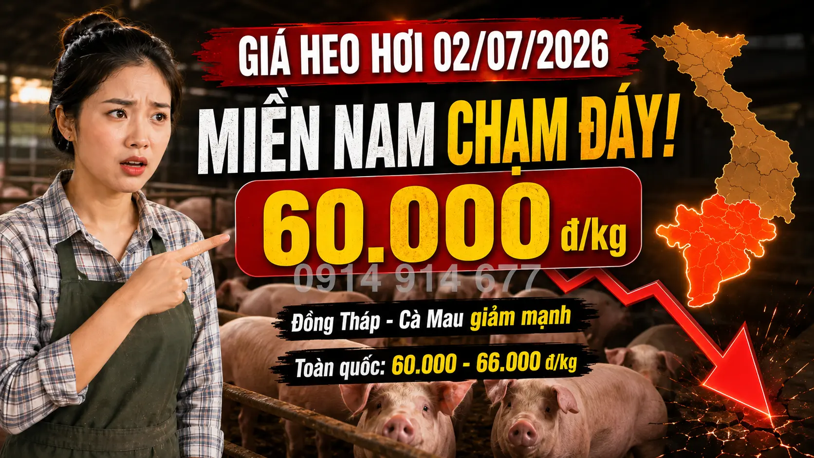 Giá Heo Hơi Hôm Nay 02/07/2026 tại miền Nam